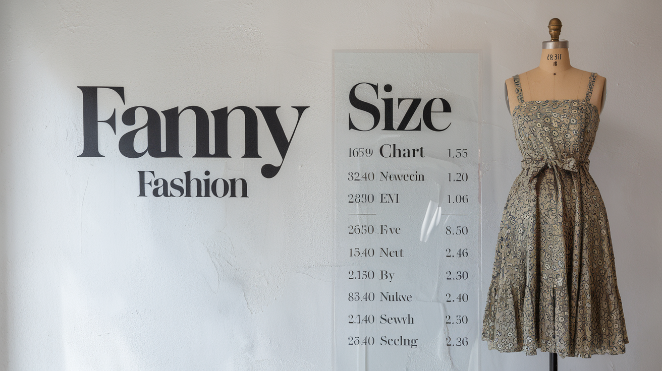 Fanny Fashion Size Chart: Master Your Perfect Fit 2024